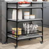 Kitchen Trolley Grey Sonoma 65x40x86.5 cm Engineered Wood 842399