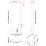 Bar Table Legs White 2 pcs 50x cm Steel 4013353
