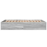 Bed Frame without Mattress Grey Sonoma 135x190 cm Double 3281040