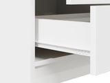 Desk with Drawer with Shelf with Storage 2 pcs White 3337297