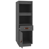 Highboard Grey 34x40x108,5 cm Solid Wood Pine 820154