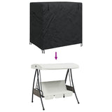Outdoor Swing Cover Black 175 x 125 x 180 cm 600D Oxford Fabric 4105917
