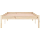 Bed Frame without Mattress 100x190 cm Solid Wood Pine Twin 822457