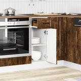 Kitchen Base Cabinet Porto Smoked Oak Engineered Wood 853942