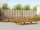 Outdoor Sofa Set 9 pcs Natural Solid Acacia Wood 3367782