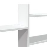 Wall Shelf White 167.5x18x68 cm Engineered Wood 853317