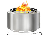 Smokeless Fire Pit, 48.5cm Portable Wood pit with Poker for Garden Camping Bonfire T3398P320116