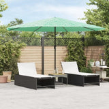 Garden Parasol with Steel Pole Green 388x388x248 cm 4005115