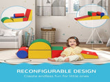 5 Piece Soft Safe Foam Playset, Climb and Crawl Activity Toy for Toddlers, Yellow T3398P378905