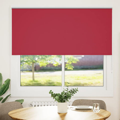 ZNTS Roller Blind Blackout Red 155x130 cm Fabric Width 151.6 cm Polyester 4011763