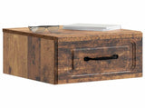 Wall-Mounted Bedside Cabinet 2 pcs Old Wood 34.5 x 33 x 20 cm 899292