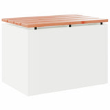Garden Bench White 60 x 40 x 43 cm Steel 874892