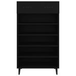 Shoe Cabinet Black 60x35x105 cm Engineered Wood 812790