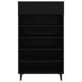 Shoe Cabinet Black 60x35x105 cm Engineered Wood 812790