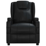 Recliner Chair Black Faux Leather 340959