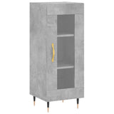 Highboard Concrete Grey 34.5x34x180 cm Engineered Wood 3200373