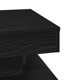 Coffee Table 360-Degree Rotatable Black 50x50x34.5 cm 858471
