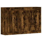 Wall Mounted Cabinets 2 pcs Smoked Oak Engineered Wood 3197990