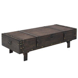 Coffee Table Plywood Vintage Style 120x55x35 cm 245802
