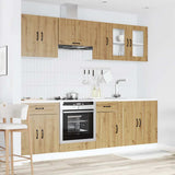 8 Piece Kitchen Cabinet Set Kalmar Artisan Oak Engineered Wood 3314830