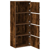 Bookcase Smoked Oak 40x24x102 cm Engineered Wood 860377