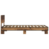 Bed Frame with Headboard Old Wood 80 x 200 cm Engineered Wood 8009085