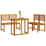 Garden Bistro Set 3 pcs Brown Solid Acacia Wood 3328695