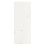 ZNTS Wine Cabinet White 62x25x62 cm Solid Wood Pine 821760