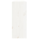 ZNTS Wine Cabinet White 62x25x62 cm Solid Wood Pine 821760