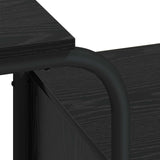 Desk with Storage Black Oak 145 x 50 x 75 cm 8008008