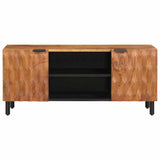 TV Cabinet with Shelf Acacia Brown Finish 105 x 33 x 46 cm 4017900