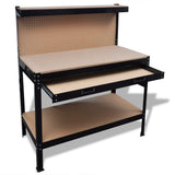 141769 Workbench with Pegboard and Drawer