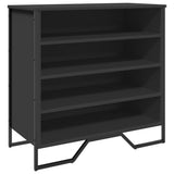 Shoe Cabinet Black 80x38x78 cm Engineered Wood 848649