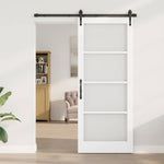 Sliding Door Manual ORKDAL White 86 x 211 cm Wood and metal 3332454