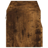 TV Wall Cabinet Smoked Oak 80x30x30 cm Engineered Wood 836876