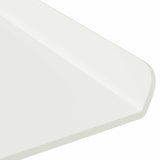 Floating Shelf Wall-mounted 4 pcs White 80 x 18 x 2.5 cm Steel 8004043