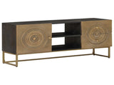 TV Cabinet with Drawer with Shelf Brass 105 x 30 x 50 cm 42020076