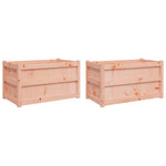 ZNTS Garden Planters 2 pcs Solid Wood Douglas 837466