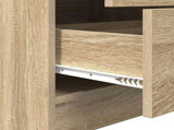 Desk with Drawer with Shelf with Storage 2 pcs Sonoma Oak 3337323