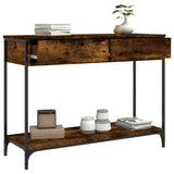 Console Table Smoked Oak 100x34.5x75 cm Engineered Wood 834172