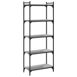 Bookcase 5-Tier Grey Sonoma 60x30x154 cm Engineered Wood 837660
