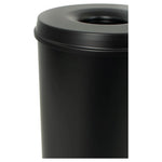 ZNTS V-Part Self Extinguishing Waste Paper Bin 50 L Black 445359