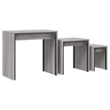 Nesting Coffee Tables 3 pcs Grey Sonoma Engineered Wood 837825