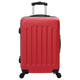 Suitcase with Lock 3 pcs Red 50 x 31 x 78 cm ABS Plastic 42006249
