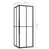 Shower Cabin ESG 80x80x180 cm 150774