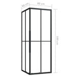 ZNTS Shower Cabin ESG 80x80x180 cm 150774