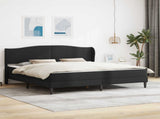 Bed Frame with Headboard Black 180 x 200 cm Faux Leather 3415272