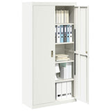 Storage Cabinet White 90 x 40 x 180 cm Steel 3406171