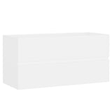 Sink Cabinet with Built-in Basin White Engineered Wood 3071558