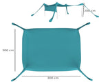 Beach Tent Event Shelter with Detachable Sidewall and Carry Bag, for Camping, Trips, Fishing, T3398P349054